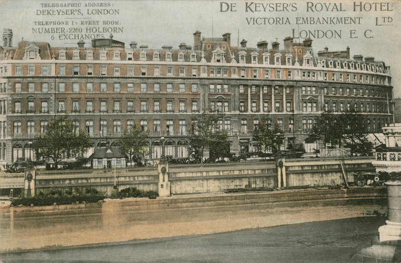 De Keysers Royal Hotel, Victoria Embankment, EC alkotó: English Photographer
