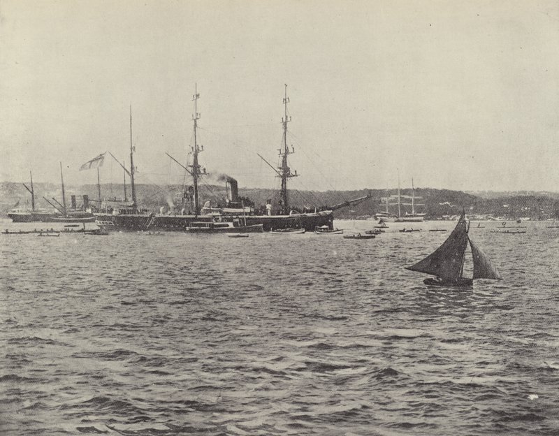 A HMS Calliope indulása alkotó: English Photographer