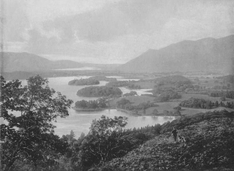 Derwentwater, a Falcon Crag-től alkotó: English Photographer