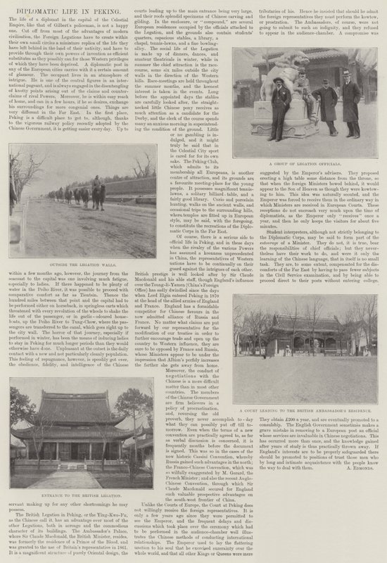Diplomáciai élet Pekingben alkotó: English Photographer