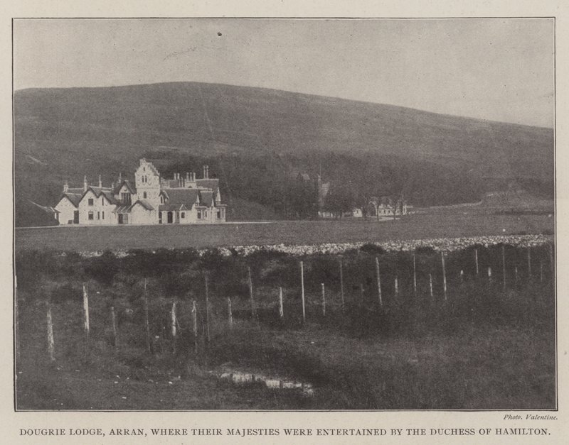 Dougrie Lodge, Arran, ahol Felségeiket Hamilton hercegné szórakoztatta alkotó: English Photographer