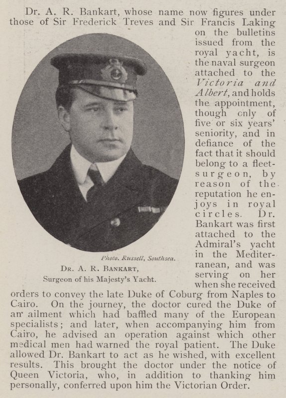 Dr. A R Bankart, az Őfelsége Yacht sebésze alkotó: English Photographer