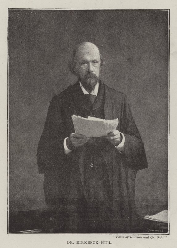 Dr. Birkbeck Hill alkotó: English Photographer