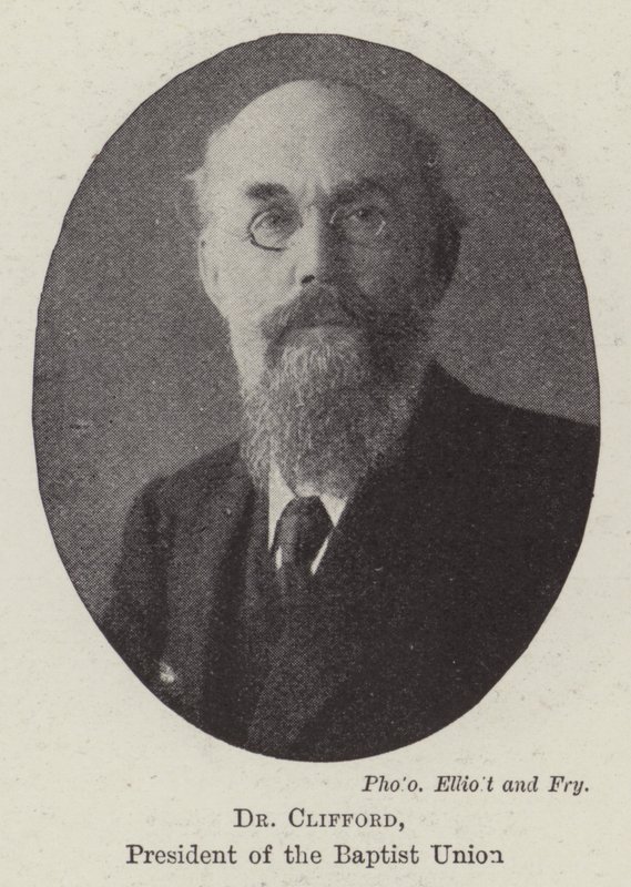 Dr. Clifford, a Baptista Unió elnöke alkotó: English Photographer