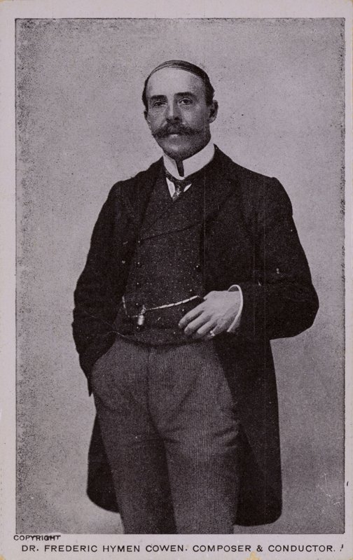 Dr. Frederic Hymen Cowen zeneszerző, zongoraművész és karmester (1852-1935) alkotó: English Photographer