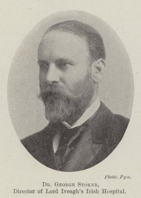 Dr. George Stoker, a Lord Iveaghs Irish Hospital igazgatója alkotó: English Photographer