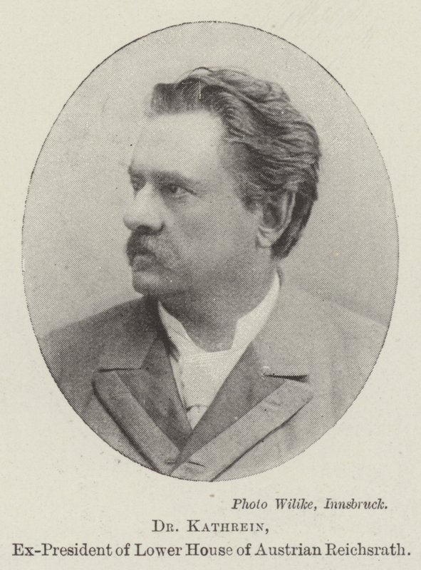 Dr. Kathrein, az osztrák Reichsrath alsóházának volt elnöke alkotó: English Photographer