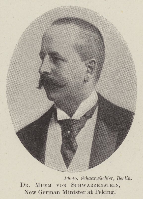 Dr. Mumm von Schwarzenstein, új német miniszter Pekingben alkotó: English Photographer
