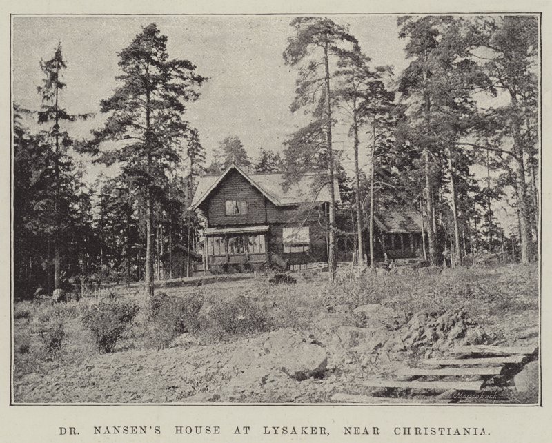 Dr. Nansens ház Lysakerben, Christiania közelében alkotó: English Photographer
