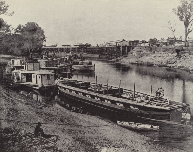 Echuca rakpart, Murray folyó alkotó: English Photographer