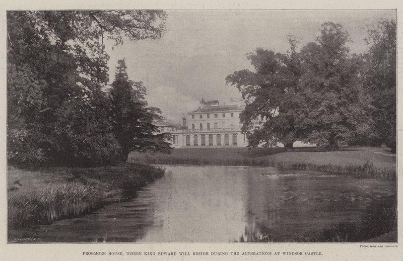 Frogmore House, ahol Edward király fog lakni a Windsori kastélyban zajló átalakítások idején alkotó: English Photographer