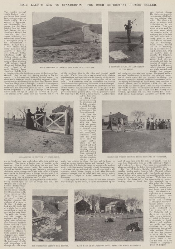 Laings Nektől Standertonig, a búrok visszavonulásáig Buller előtt alkotó: English Photographer