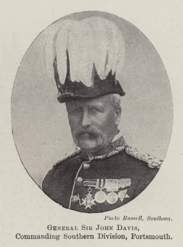Sir John Davis tábornok, a déli hadosztály parancsnoka, Portsmouth alkotó: English Photographer