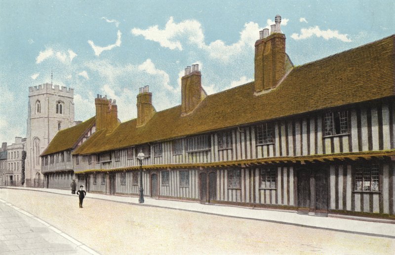 Guild Chapel, Gimnázium és Alms Houses, Stratford-on-Avon alkotó: English Photographer