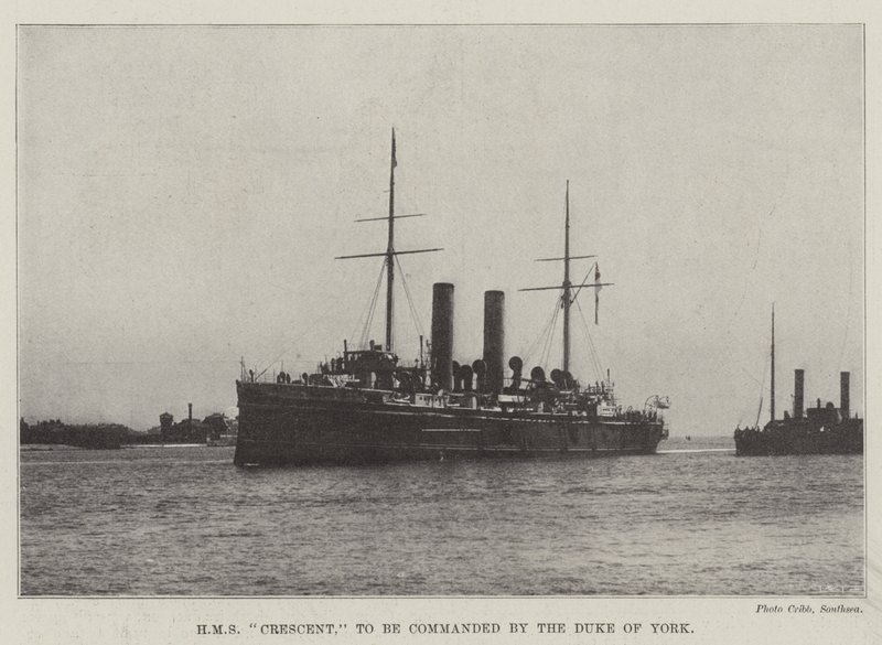 HMS Crescent, parancsnoka York hercege alkotó: English Photographer