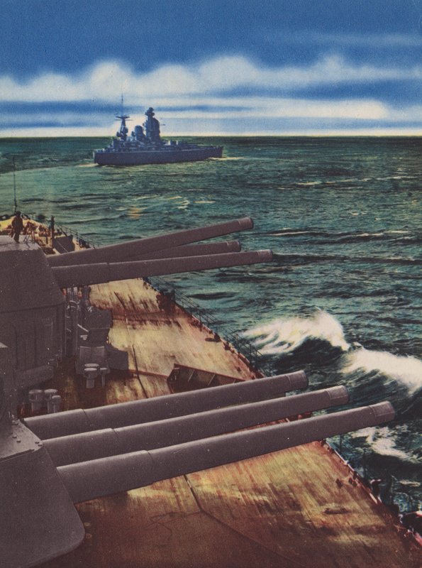 HMS Nelson és HMS Rodney (színes fotó) alkotó: English Photographer