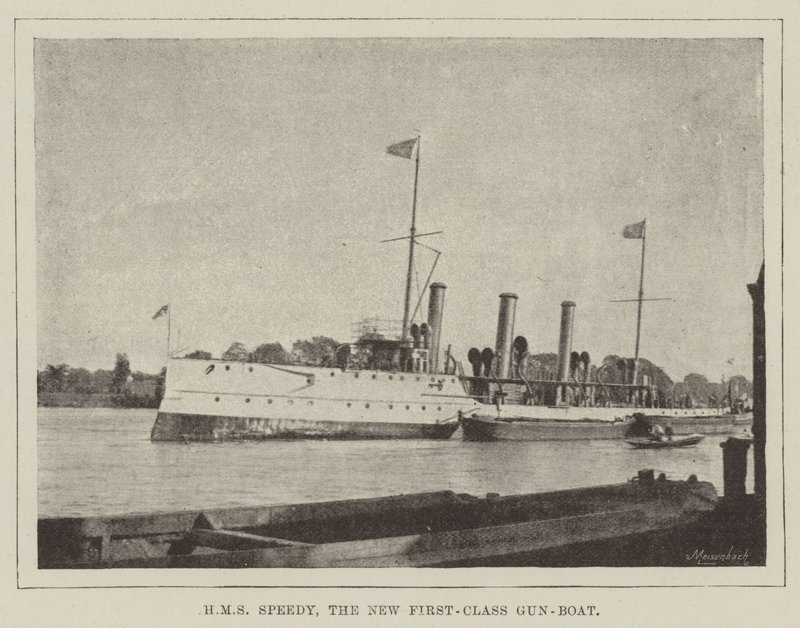 HMS Speedy, az új első osztályú fegyveres csónak alkotó: English Photographer