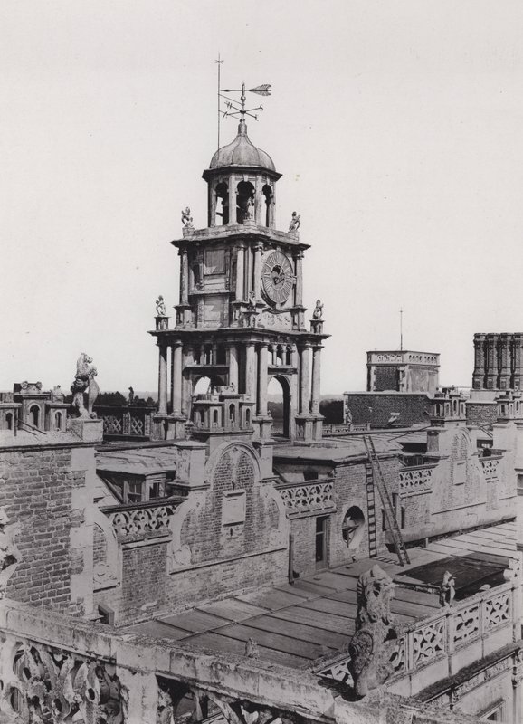Hatfield House, The Clock-Torony (f/w fotó) alkotó: English Photographer