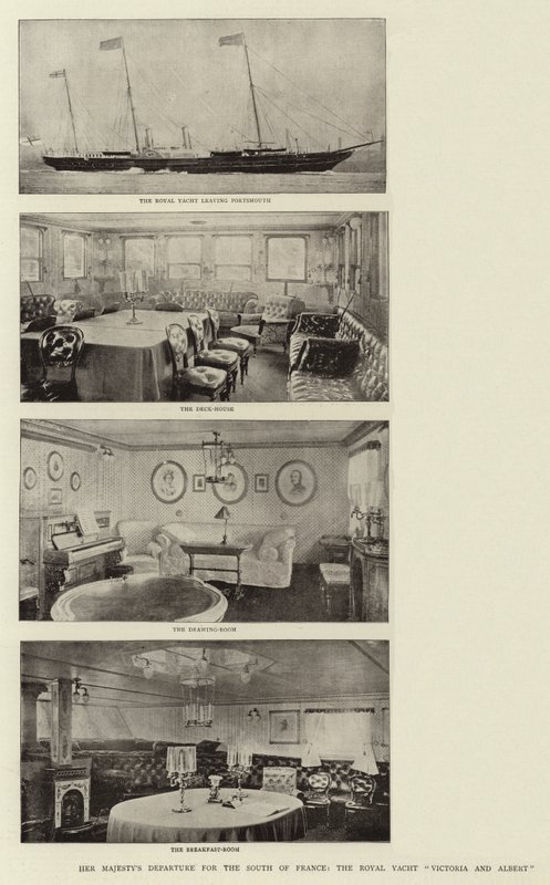 Őfelsége Dél-Franciaországba, a Victoria and Albert Royal Yachtba alkotó: English Photographer