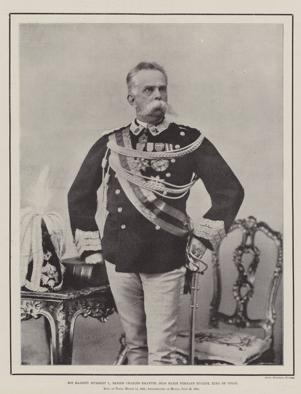 Őfelsége I. Humbert, Renier Charles Emanuel Jean Marie Fernand Eugene, Olaszország királya alkotó: English Photographer