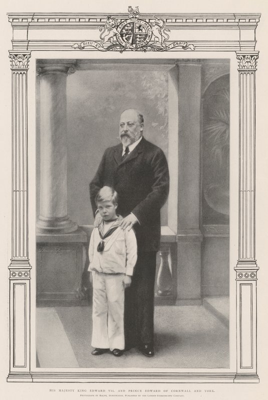 Őfelsége VII. Edward király és Edward cornwalli és yorki herceg alkotó: English Photographer