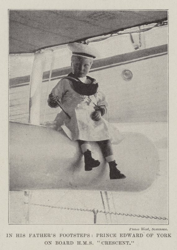 Atyák nyomában Edward York hercege a HMS Crescent fedélzetén alkotó: English Photographer