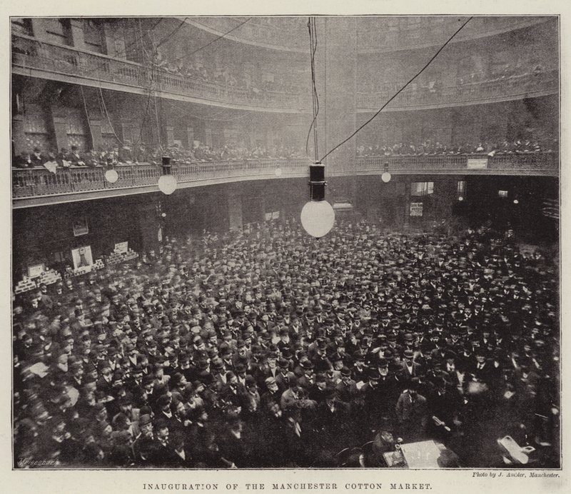 A Manchester Cotton Market felavatása alkotó: English Photographer