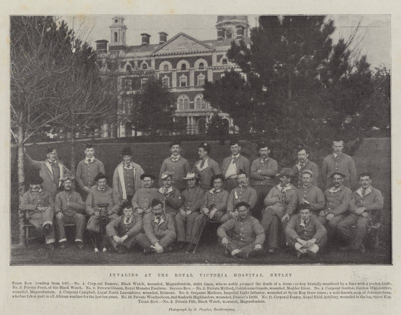 Rokkantok a Royal Victoria Kórházban, Netley alkotó: English Photographer