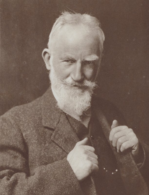 George Bernard Shaw ír drámaíró, az 1926-os irodalmi Nobel-díj nyertese (fekete-fehér fotó) alkotó: English Photographer