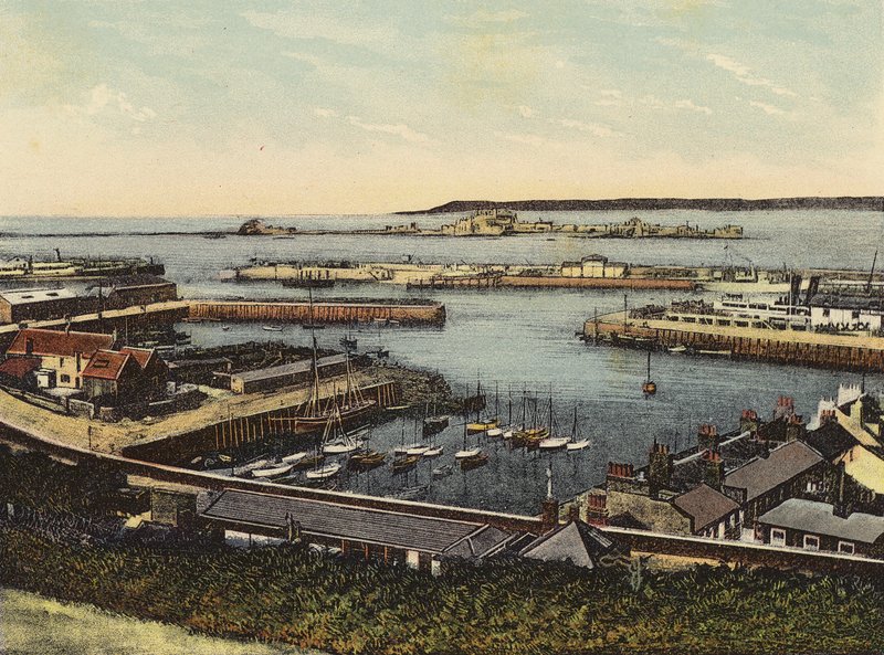 Jersey: The Harbour, St Helier (színes fotó) alkotó: English Photographer