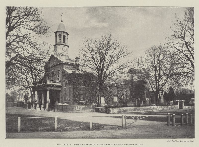 Kew Church, ahol Mary cambridge-i hercegnő 1866-ban feleségül vette alkotó: English Photographer