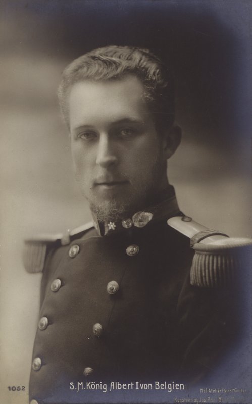 I. Albert belga király (fekete-fehér fotó) alkotó: English Photographer