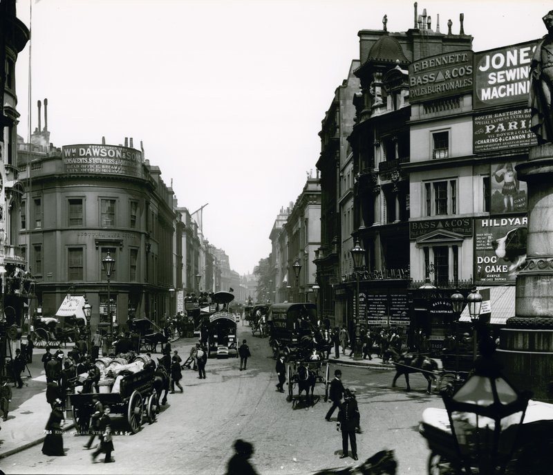 King William Street, London, fénykép alkotó: English Photographer