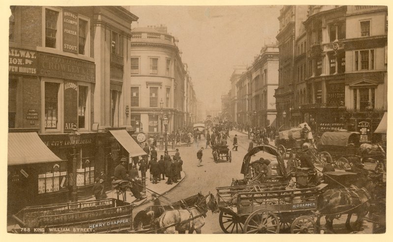 King William Street, London, fénykép alkotó: English Photographer