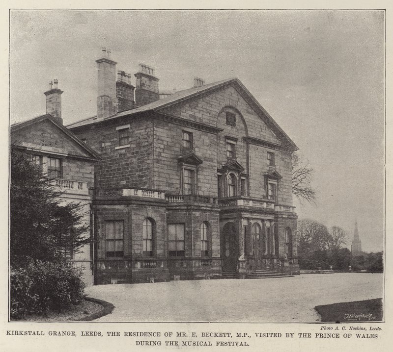 Kirkstall Grange, Leeds, E Beckett képviselő rezidenciája, akit a walesi herceg látogatott meg a zenei fesztivál alatt alkotó: English Photographer