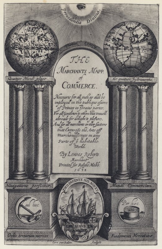 L Roberts, The Merchants Mapp of Commerce, R Mabb 1638 (f/w fotó) alkotó: English Photographer