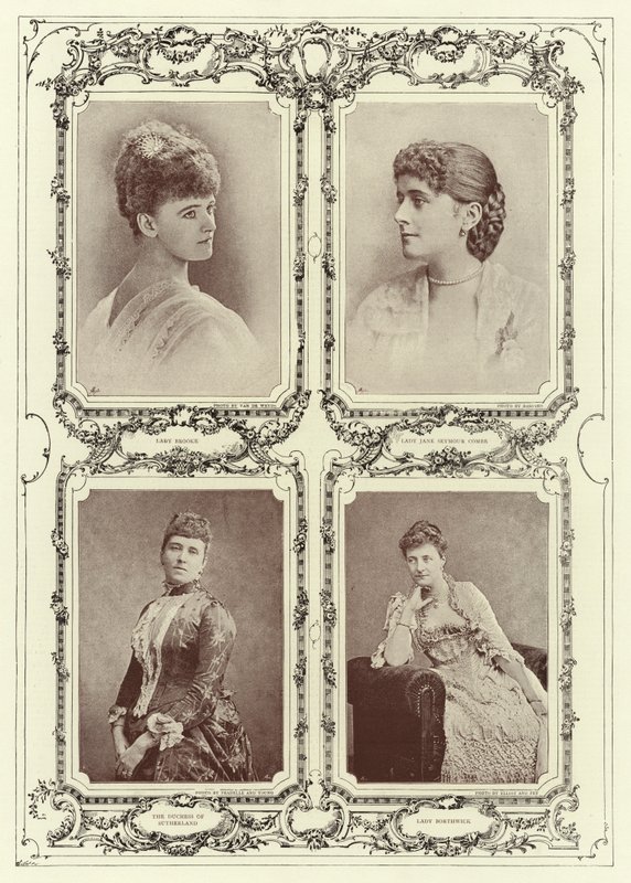 Lady Brooke, Lady Jane Seymour Combe, Sutherland hercegnője; Lady Borthwick alkotó: English Photographer