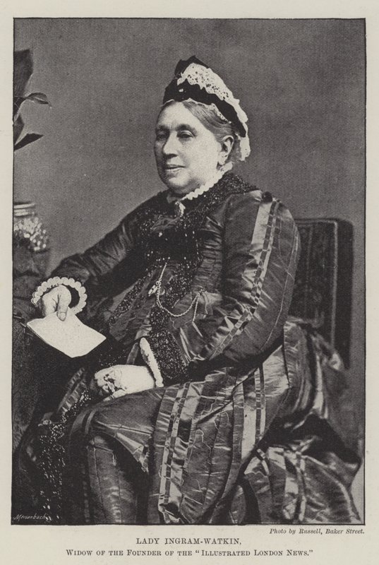 Lady Ingram-Watkin, az Illustrated London News alapítójának özvegye alkotó: English Photographer