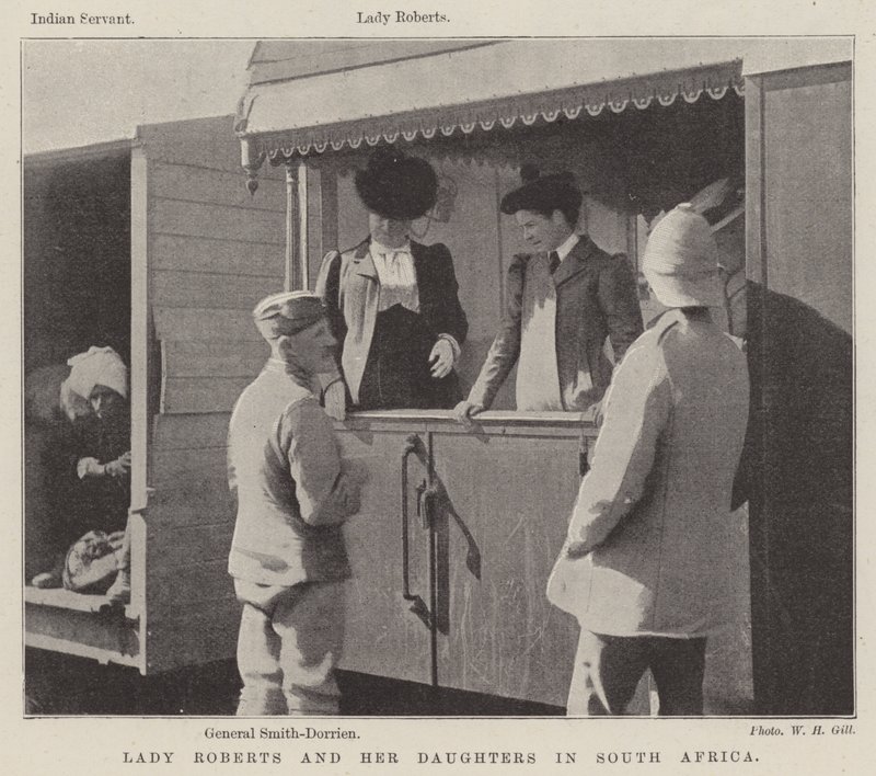 Lady Roberts és lányai Dél-Afrikában alkotó: English Photographer