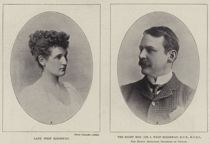 Lady West Ridgeway és a tisztelt Sir Joseph West Ridgeway alkotó: English Photographer