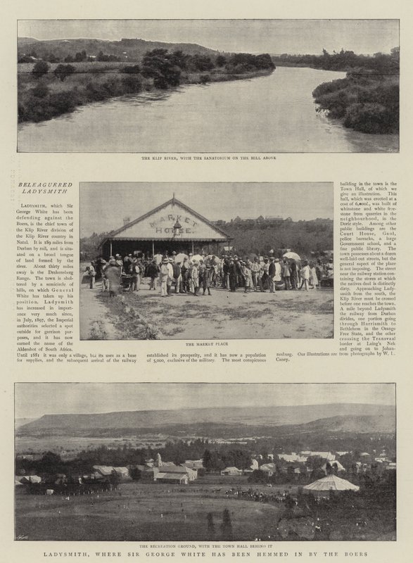 Ladysmith, ahol Sir George White-ot beszegték a búrok alkotó: English Photographer