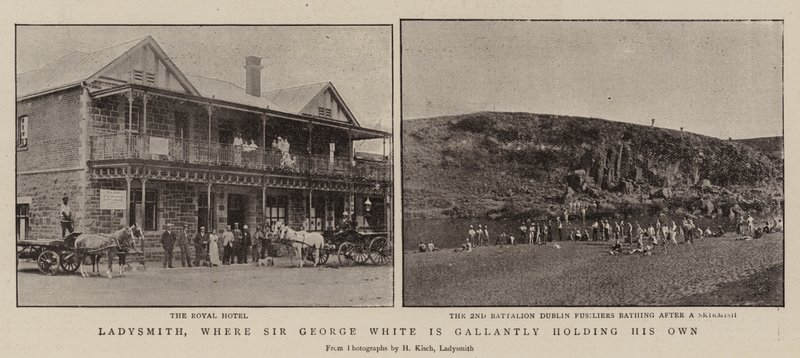 Ladysmith, ahol Sir George White gálánsan tartja a magáét alkotó: English Photographer