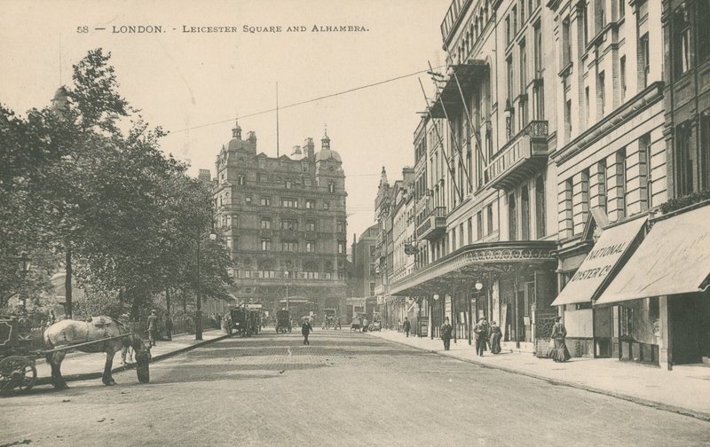 Leicester Square és Alhambra, London alkotó: English Photographer