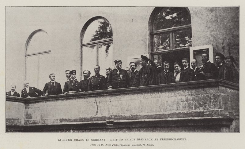 Li-Hung-Chang Németországban, Bismarck herceg látogatása Friedrichsruhéban alkotó: English Photographer