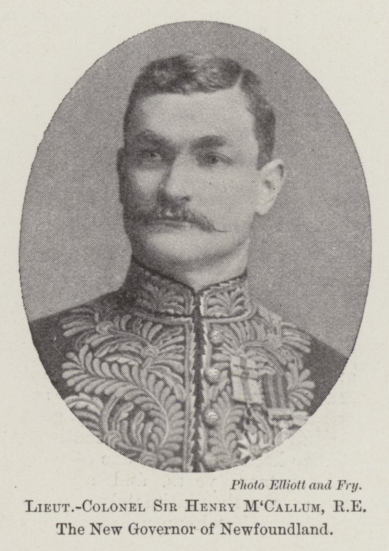 Sir Henry MCallum alezredes, Új-Fundland új kormányzója alkotó: English Photographer