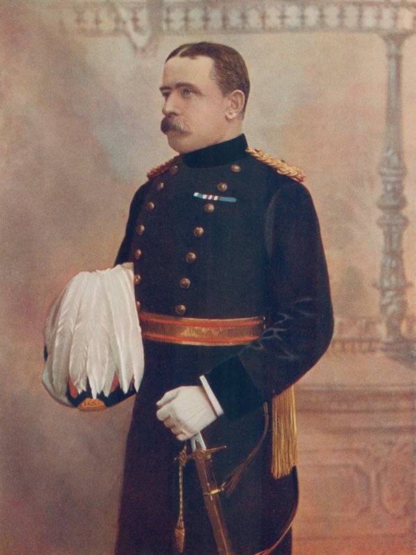 J. D. P. French altábornagy, a dél-afrikai tábori erők lovashadosztályának parancsnoka alkotó: English Photographer