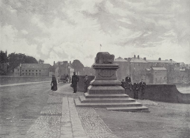 Limerick, a Szerződés kő, a Thomond-híd és a kastély alkotó: English Photographer