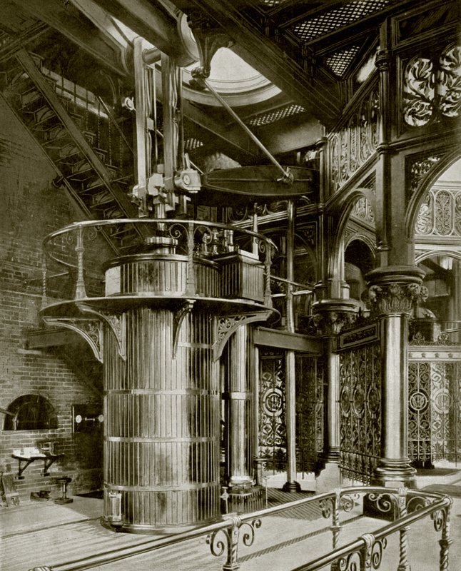 Londoni szennyvíz: The Crossness Pumping Station (f/w fotó) alkotó: English Photographer