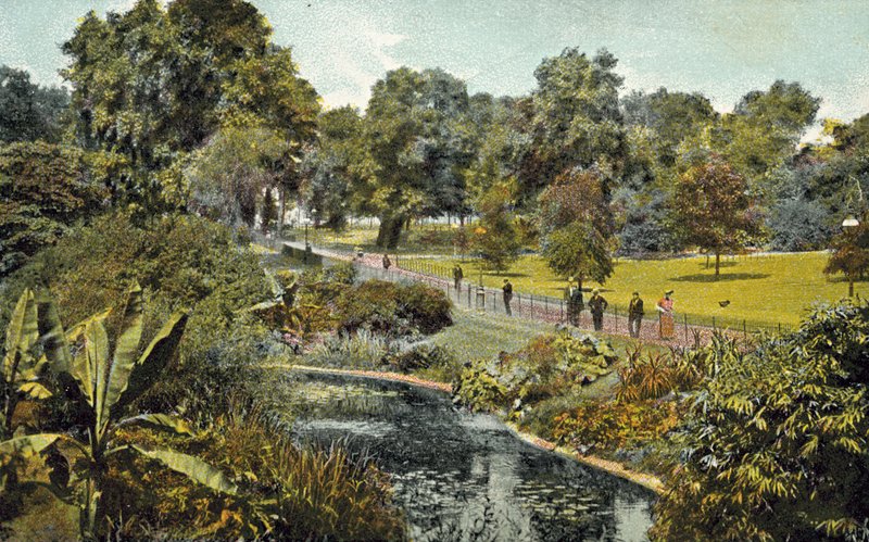 London, The Dell, Hyde Park (színes fotó) alkotó: English Photographer