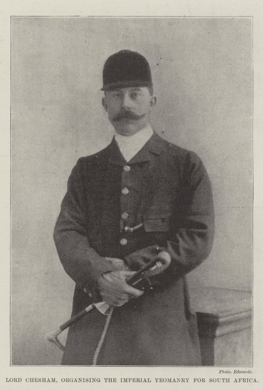 Lord Chesham, az Imperial Yeomanry szervezője Dél-Afrikában alkotó: English Photographer